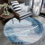 European style round living room carpetcoffee table blancet personalized hanging basket computer desk turn chair cushion Nordic bedroom bedside blanket custom C-21 1.2m round