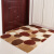 Doormat, doormat, foot pad, entrance hall, porch, water absorption, non slip, tiger skin rose 80 * 140