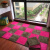 Stitching suede floor mat DoormatEVA foam Bedroom living room crawling pad Tatami full Carpet white 30*30CM