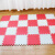 Ming De Eco-Friendly climbing mat, baby crawl floor mat, living room Bedroom children's stitching foam cushion rice red matching (with strake) 30*30*1.2cm (9 piece price)