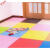 Children's bed and floor climbing bedding, bedding puzzle, floor foam mattress Bedroom, home large rice noodles collocation 60*60*1.2cm [18]