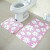 Jiazhilong U-shaped toilet, foot pad bathroom, two-piece toilet, non slip mat, machine washable, doormat, non slip floor mat, toilet seat, foot pad, stone pattern 45 * 50 + 50 * 80 (2-piece package)