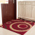 Doormat, doormat, entrance hall, entrance door, bedroom door, dust absorption, foot pad, household red rich circle, 120 * 120cm square