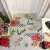 Ivellins entry door mat entrance hall entrance door doormat Nordic entry silk ring foot pad household mat can be customized love home red big flower 120x160cm