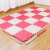 Ming De Eco-Friendly climbing mat, baby crawl floor mat, living room Bedroom children's stitching foam cushion rice red matching (with strake) 30*30*1.2cm (9 piece price)