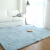 Liangmajia spring simple style modern living room floor mat tatami mat bedroom cashmere bedside rectangular carpet blue gray encryption thick120 * 200cm