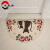 Jiabolang cartoon mat doormat foot pad household bathroom entrance water absorption non slip mat bathroom entrance mat cat semicircle 50cm * 80cm