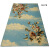 Wanteng living room carpet tea table carpet bedroom bedside carpet Mediterranean blue modern simple fashion thick hand carved carpet 1421b blue thick encryption 800 * 1500mm