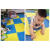 Foam floor mat jigsaw, family Bedroom floor pads, children climbing pads, climbing pads, Thick yellow 30*30*1.0 [24 pieces to send 24 strake]