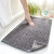 Non slip mat, bedroom mat, fluffy doormat, entrance hall, bathroom, toilet, toilet, foot pad, plain time - gray 50x80cm