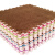 Splicing Bedroom full floor floor foam floor mat family jigsaw box, children cute sponge cushion, machine washable crawl pad, living room deep fried coffee + light coffee 60*60Thick high-grade Long Pile ten tablets.