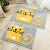 Cartoon thick flocking mat in door foot pad household bedroom toilet door water absorption non slipfoot paddoormat rabbit 45 * 65cm