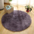 Yupinsi hair living room bedroom full of carpet computer yoga mat, hanging basket, hanging chair, round gray purple 120 * 120cm long hair