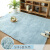 Liangmajia spring simple style modern living room floor mat tatami mat bedroom cashmere bedside rectangular carpet blue gray encryption thick120 * 200cm