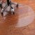 PVC transparent wood floor protection mat non slip round swivel chair carpet mat boss chair mat computer chair mat anti watermark matte 2.0mm thick 99cm diameter round