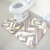 Jiazhilong U-shaped toilet, foot pad bathroom, two-piece toilet, non slip mat, machine washable, doormat, non slip floor mat, toilet seat, foot pad, stone pattern 45 * 50 + 50 * 80 (2-piece package)