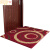 Doormat, doormat, entrance hall, entrance door, bedroom door, dust absorption, foot pad, household red rich circle, 120 * 120cm square