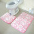 Jiazhilong U-shaped toilet, foot pad bathroom, two-piece toilet, non slip mat, machine washable, doormat, non slip floor mat, toilet seat, foot pad, stone pattern 45 * 50 + 50 * 80 (2-piece package)