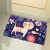 Su Zhi cartoon lovable mat doormat, entrance door, foot pad, kitchen, toilet, water absorption bathroom, non slip mat, cat in love with fish, 50 * 80cm