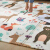 Mingde meitokuxpe floor mat new full folding mat living room bedroom floor mat Happy Zoo 150 * 200 * 1.0cm