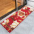 European style polyester floor mat household kitchen bathroom non slip mat wear resistant entrance doormat entrance hall porch foot pad deciduous tree - red 100 * 150cm