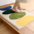 Household flocking bedroom living room mat simple household kitchen toilet door water absorption non slipfoot pad lemon Beige 50 * 80cm