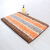 Huiduo chenille cushions colorful bathroom floor mat colorful rainbow water absorption duormatnon slip mat coffee color 40 * 60cm