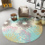 Round carpet study hanging chair balcony Nordic modern simple short hair printed water wash blue bedsidebedroom carpet sn9626 by-03 diameter 200cm eco friendly skin friendly