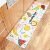 Cartoon Japanese style household wear-resistant non slipfoot pad household waterproof oil-proof strip PVC leather kitchen floor mat fruit pie kitchen two piece set [45 * 75cm + 45 * 150cm]