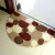 Exquisite peony, doormat, indoor mat, latex mat, indoor mat, kitchen mat, white stone, 50 * 80cm, semicircle