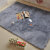 Thick solid color small carpet bedroom bedside full house simple modern tea table living room blanket floor mat gray 1.6x1.2m [long pile]