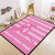 Ins living room, carpet bedroom, bedside girl room, pink princess, lovely girl's heart net, red tide mat, pink checkers 140 * 200 cm