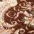 Jiangnan leaf mat elegant jacquard living room non slipdoormat home foot pad coffee color 50 * 80cm