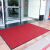 Jieli non slip floor mat, doormat, entrance hall, foot pad, water absorbent mat, commercial door mat, customized mat, water-proof and oil-proof strip mat, Red 60 * 90cm