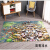 3D pattern mat, bedroom doormat, doormat, doormat, foot pad, doormat, foyer, household, underwater world, 60 * 90 mandarin ducks playing in the water