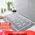 Yumeidi mat 3D stereo mat domestic bathroom bathroom toilet door water absorption non slip mat into the door into doormat foot pad grey fish 50x80cm