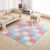 Foamed floor mat with short fluffy floor mat Bedroom suede carpet splicing Carpet floor mat Eco-FriendlyCarpet game carpet climbing mat 10 piece, remark color 30*30*1 cm