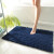 Floor mat of Dajiang toilet, doormat, toilet, bathroom, water absorption, doormat, foot pad, household non slip mat, bathroom tufting - Navy Blue 50x80cm [more water absorption, machine washable]