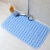 Bathroom floor matsnon slip mat toilet bathroom bathroom bathroom bathroom bathroom bathroom waterproof natural tasteless plastic with suction cup bath mat household light blue matte 48 * 78cm