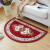 AMITA bathroom, floor mat, doormat non slip mat, foot pad, household bathroom, entering doormat, 165 wine red, 60cm * 90cm, semicircle