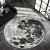 Creative earth round carpet personalized computer chair basket cloakroom fashion living room study bedroom carpet earth diameter 120cm