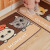 Double happiness family kitchen floor mat strip foot pad door toilet non slip water absorption doormat entrance cat cat color 45cm * 180cm [one pack]