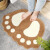 Big feet, absorbent floor mat, door, doormat, doormat, bathroom, non slip mat, bedroom, home bathroom, toilet, foot pad, coffee color, foot, 40 * 60cm