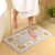 Oval floor mat Hotel double suede long flocking foot padthick floor towel doormat bathroom non slip mat sky blue oval 40 * 60