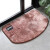 Long pile thick bathroom bathroom toilet non slip water absorption and vacuum mat bedroom door porch hall foot pad household bathroom coffee half circle 50x80cm (universal door) suitable for door width greater than 80cm