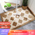 Doormat for large capacity toilet in Dajiang, thick fluffy mat, foot padnon slip mat, fabric lattice - brown 80x120cm