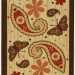 American direct mail ottomanson Salas kitchen Paisley Design mat runner up carpet and non slip (non slip) rubber lining