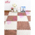 Padded floor, children's wood pattern foam floor mat, family climbing mat, floor mat, child puzzle, BedroomTatami crawling pad, ivory white wood grain 60*60*1.0cm (10 piece).