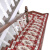 European style stairs with high density thick13mm stair steps, non slip silent stair mat, adhesive free, self-adhesive stair mat, customized foot pad stair mat, special corner, can be set with wine red 01 (ARC) 80 * 24 + 3 (glue free, self-priming bottom)