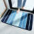 Shangyou stripe floor mat bathroom non slip mat simplebedroom entrance doordoormat water absorbent floor mat machine washable sky blue 80 * 120cm